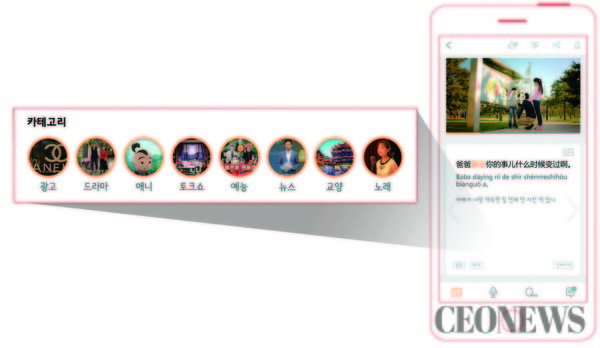 보라구중국어 TV영상학습 화면