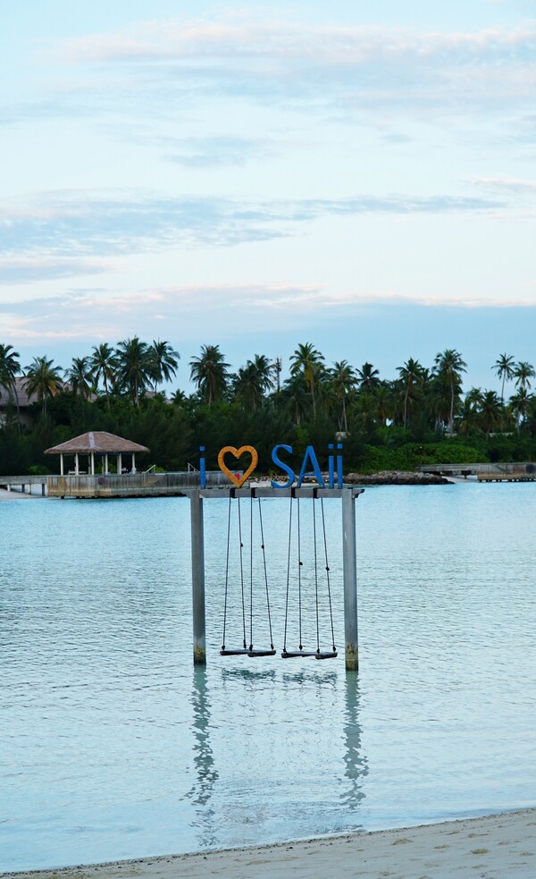 평화로운 분위기의 해변