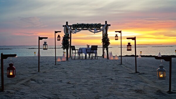 신혼여행객들을 위한 다양한 프로그램들이 준비되어 있다.