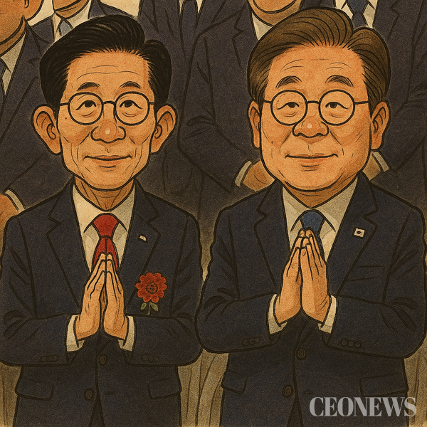 김문수VS이재명 대선후보 캐리커처